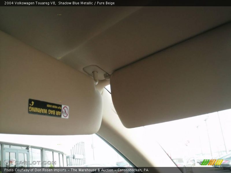 Shadow Blue Metallic / Pure Beige 2004 Volkswagen Touareg V8