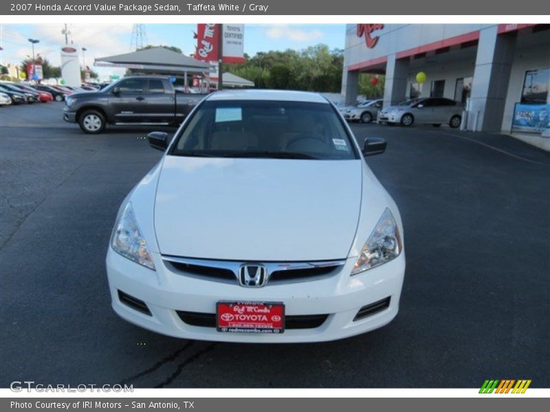 Taffeta White / Gray 2007 Honda Accord Value Package Sedan