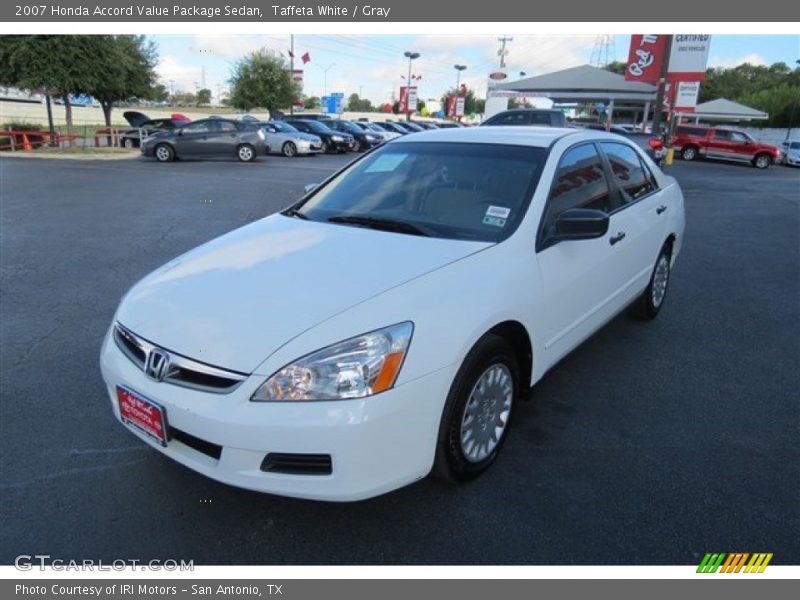Taffeta White / Gray 2007 Honda Accord Value Package Sedan