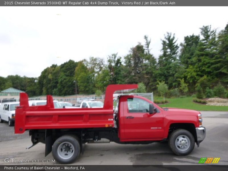 Victory Red / Jet Black/Dark Ash 2015 Chevrolet Silverado 3500HD WT Regular Cab 4x4 Dump Truck