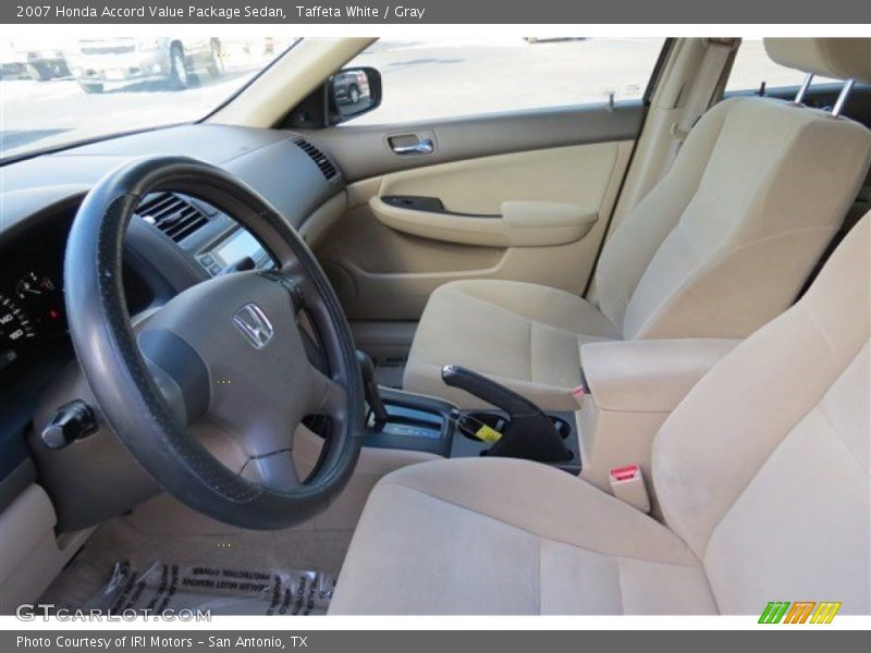 Taffeta White / Gray 2007 Honda Accord Value Package Sedan