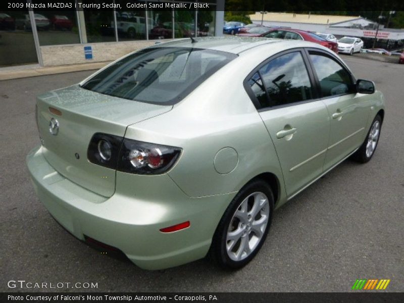 Golden Sand Metallic / Black 2009 Mazda MAZDA3 i Touring Sedan