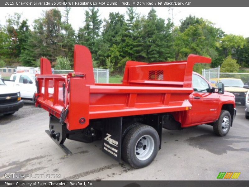 Victory Red / Jet Black/Dark Ash 2015 Chevrolet Silverado 3500HD WT Regular Cab 4x4 Dump Truck