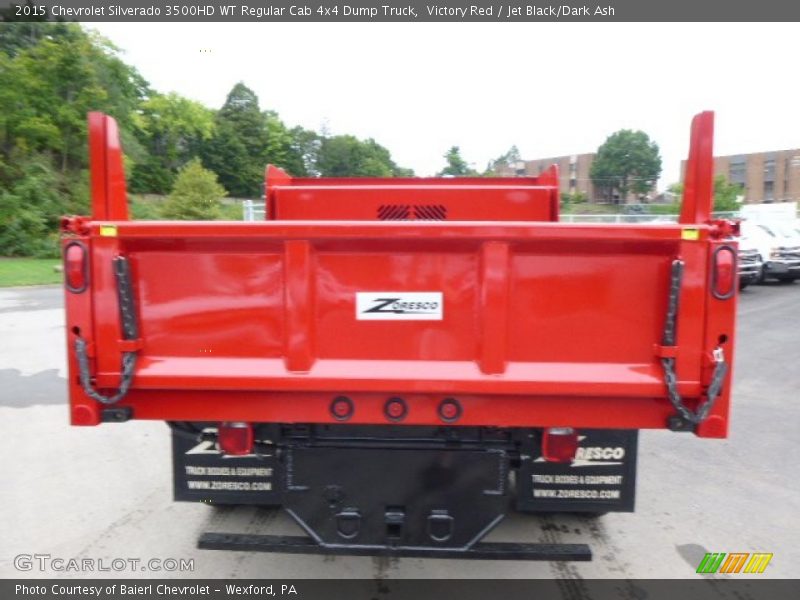 Victory Red / Jet Black/Dark Ash 2015 Chevrolet Silverado 3500HD WT Regular Cab 4x4 Dump Truck