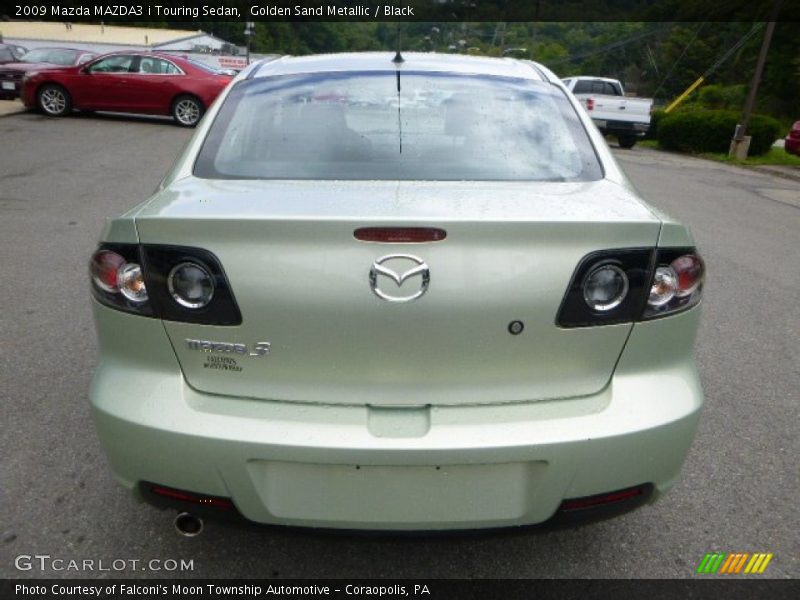 Golden Sand Metallic / Black 2009 Mazda MAZDA3 i Touring Sedan