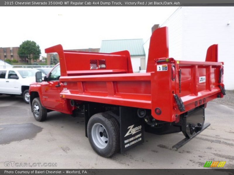 Victory Red / Jet Black/Dark Ash 2015 Chevrolet Silverado 3500HD WT Regular Cab 4x4 Dump Truck