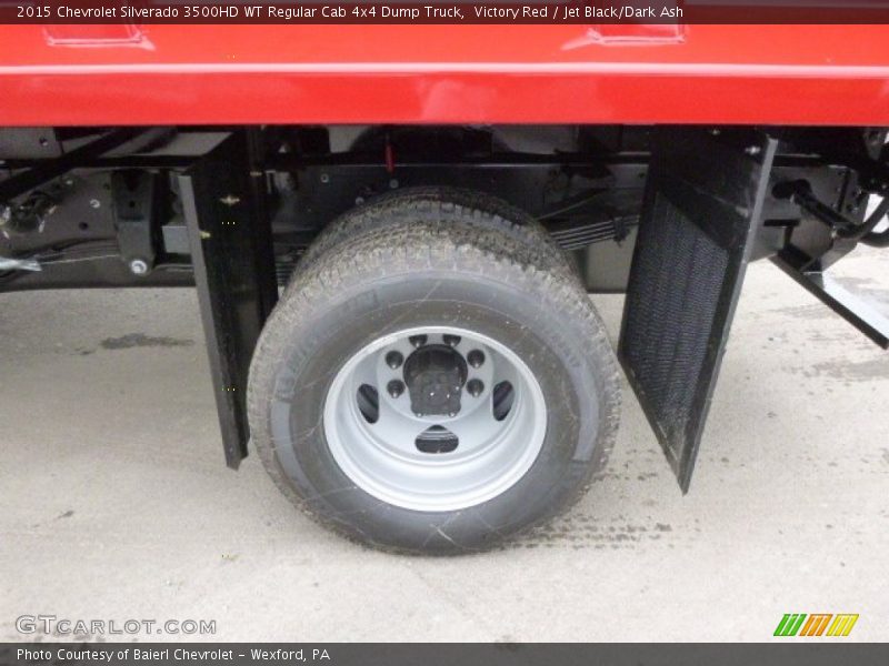 Victory Red / Jet Black/Dark Ash 2015 Chevrolet Silverado 3500HD WT Regular Cab 4x4 Dump Truck
