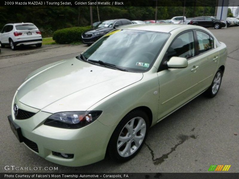 Golden Sand Metallic / Black 2009 Mazda MAZDA3 i Touring Sedan