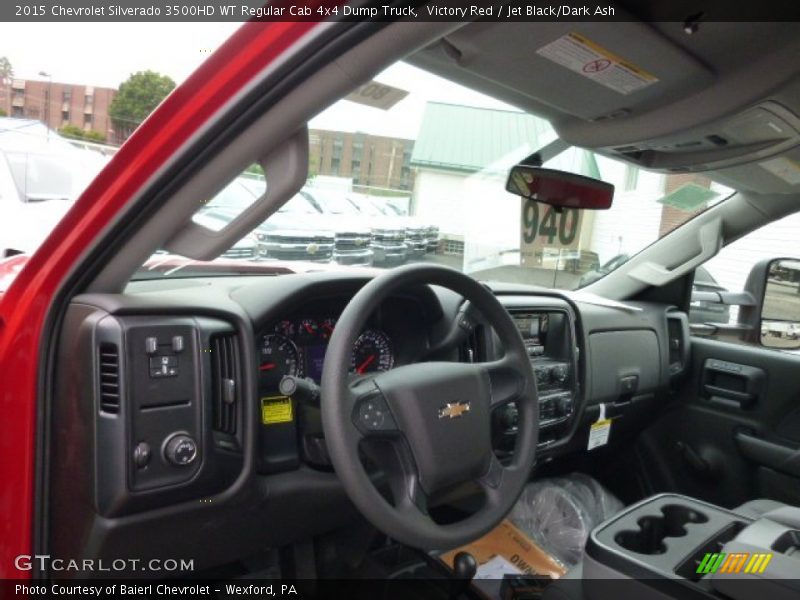 Victory Red / Jet Black/Dark Ash 2015 Chevrolet Silverado 3500HD WT Regular Cab 4x4 Dump Truck