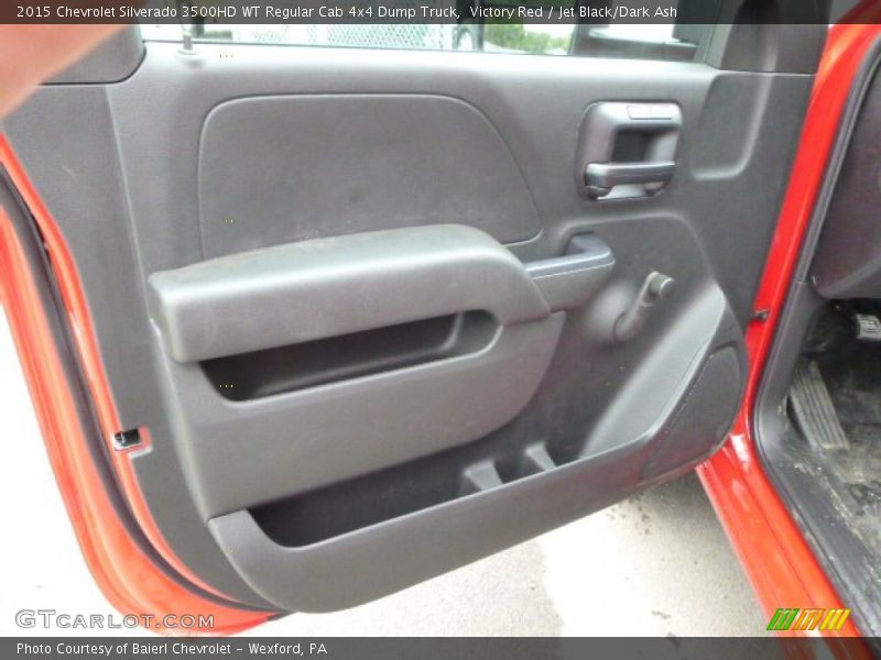 Victory Red / Jet Black/Dark Ash 2015 Chevrolet Silverado 3500HD WT Regular Cab 4x4 Dump Truck