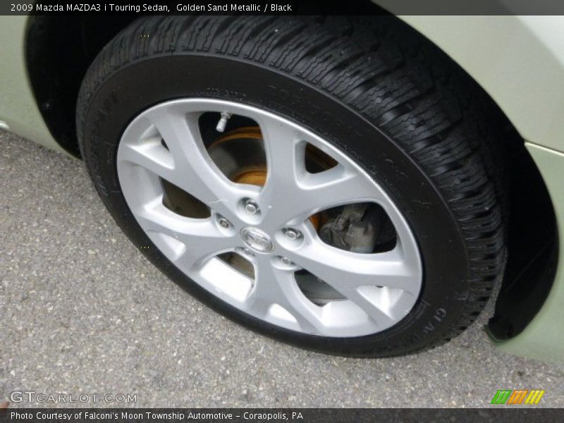 Golden Sand Metallic / Black 2009 Mazda MAZDA3 i Touring Sedan