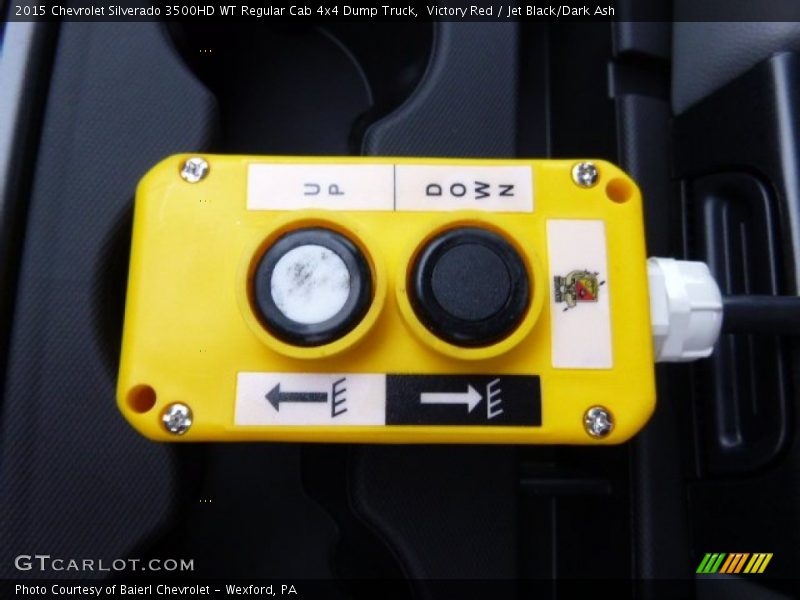 Victory Red / Jet Black/Dark Ash 2015 Chevrolet Silverado 3500HD WT Regular Cab 4x4 Dump Truck