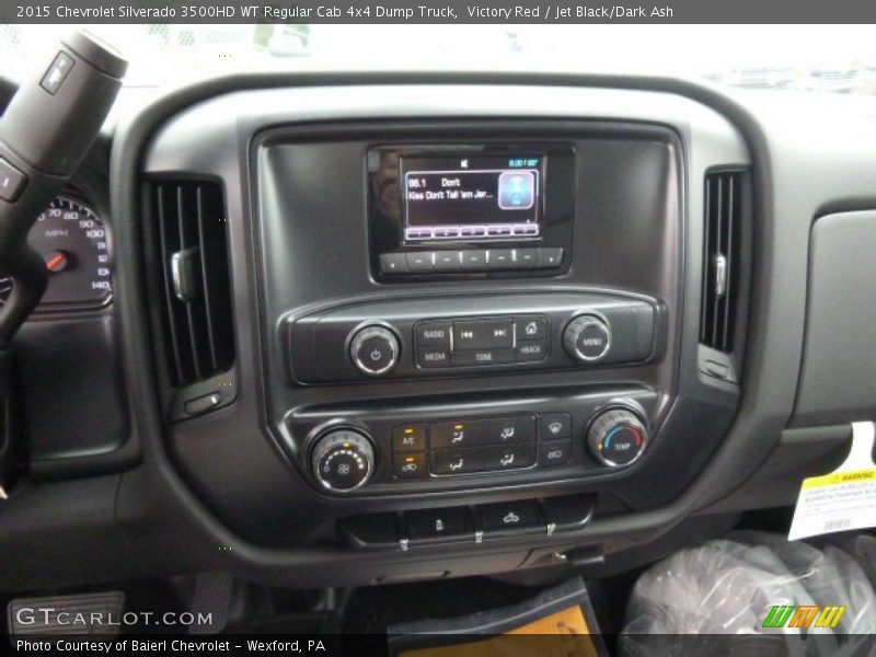 Victory Red / Jet Black/Dark Ash 2015 Chevrolet Silverado 3500HD WT Regular Cab 4x4 Dump Truck