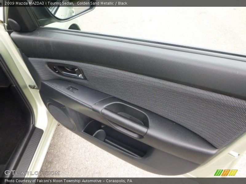 Golden Sand Metallic / Black 2009 Mazda MAZDA3 i Touring Sedan