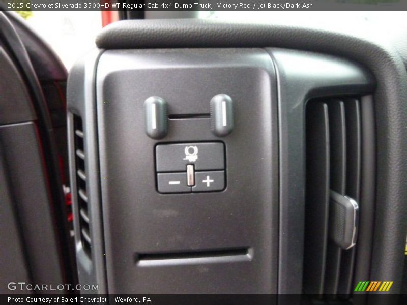 Victory Red / Jet Black/Dark Ash 2015 Chevrolet Silverado 3500HD WT Regular Cab 4x4 Dump Truck