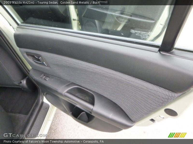 Golden Sand Metallic / Black 2009 Mazda MAZDA3 i Touring Sedan