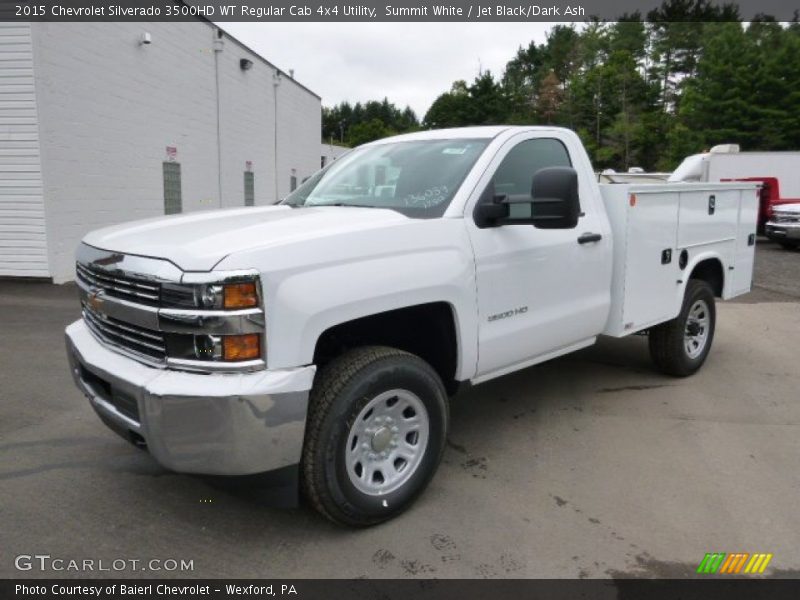 Summit White / Jet Black/Dark Ash 2015 Chevrolet Silverado 3500HD WT Regular Cab 4x4 Utility