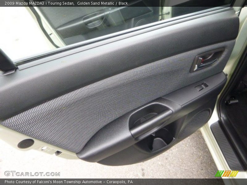 Golden Sand Metallic / Black 2009 Mazda MAZDA3 i Touring Sedan