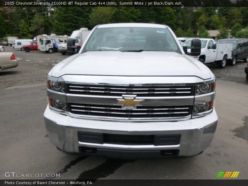 Summit White / Jet Black/Dark Ash 2015 Chevrolet Silverado 3500HD WT Regular Cab 4x4 Utility
