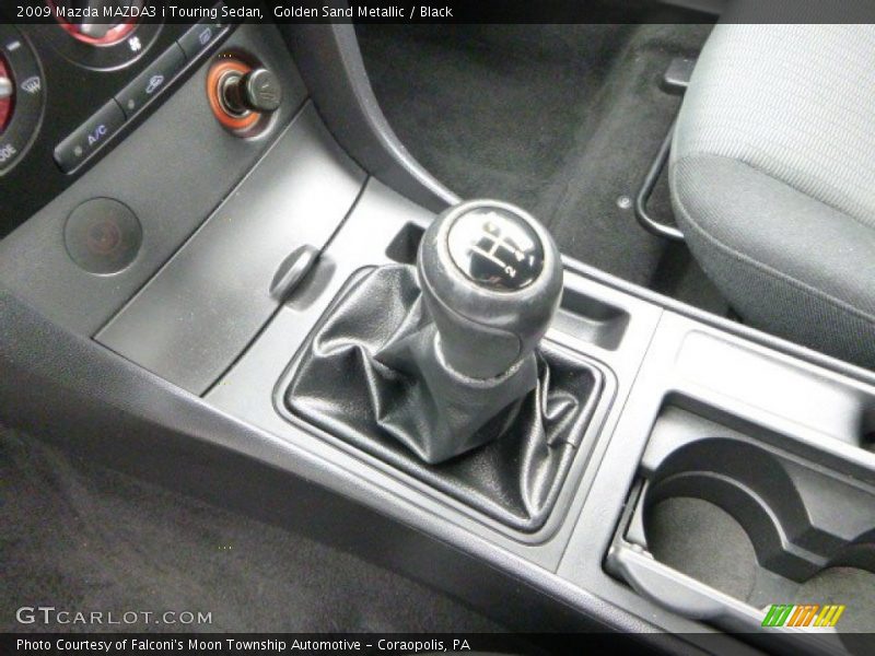 Golden Sand Metallic / Black 2009 Mazda MAZDA3 i Touring Sedan