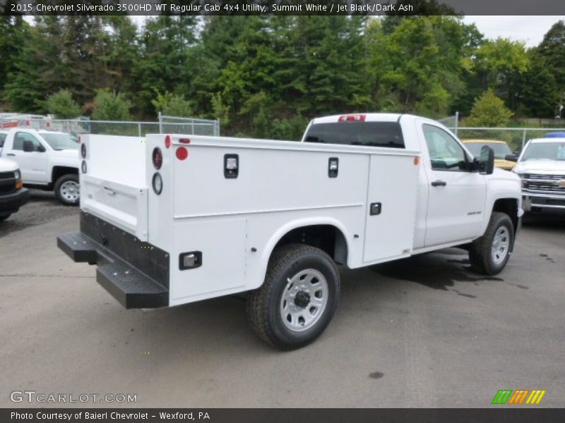Summit White / Jet Black/Dark Ash 2015 Chevrolet Silverado 3500HD WT Regular Cab 4x4 Utility