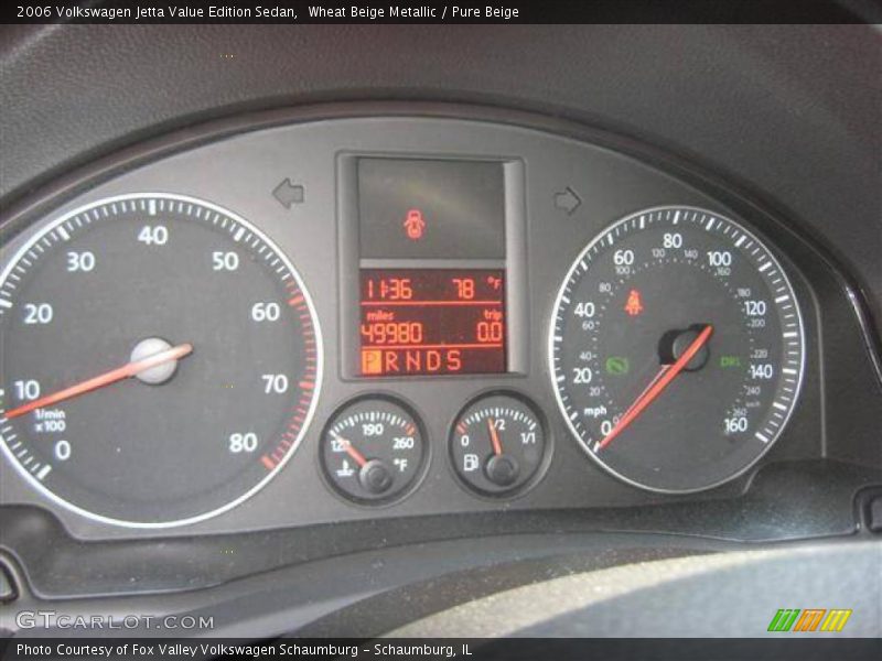 Wheat Beige Metallic / Pure Beige 2006 Volkswagen Jetta Value Edition Sedan
