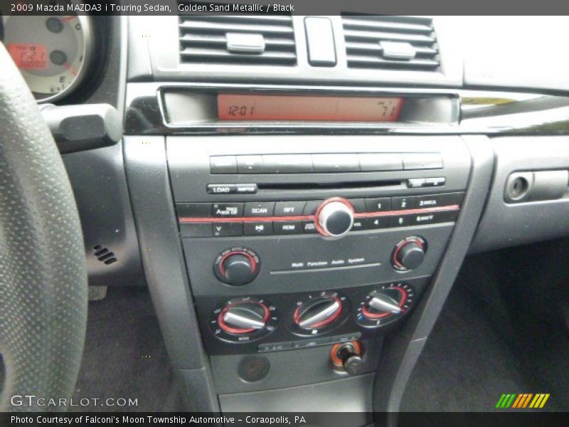 Golden Sand Metallic / Black 2009 Mazda MAZDA3 i Touring Sedan