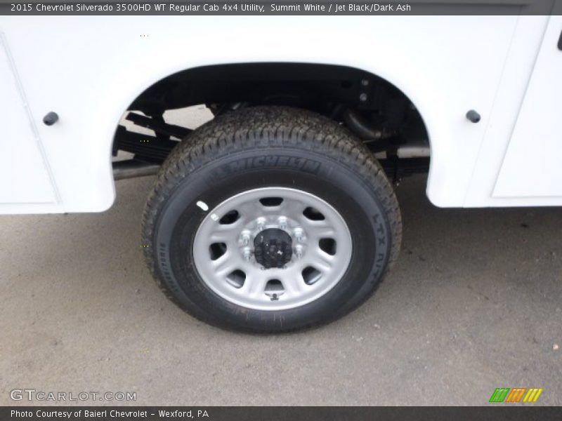 Summit White / Jet Black/Dark Ash 2015 Chevrolet Silverado 3500HD WT Regular Cab 4x4 Utility