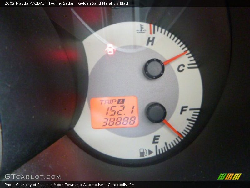 Golden Sand Metallic / Black 2009 Mazda MAZDA3 i Touring Sedan
