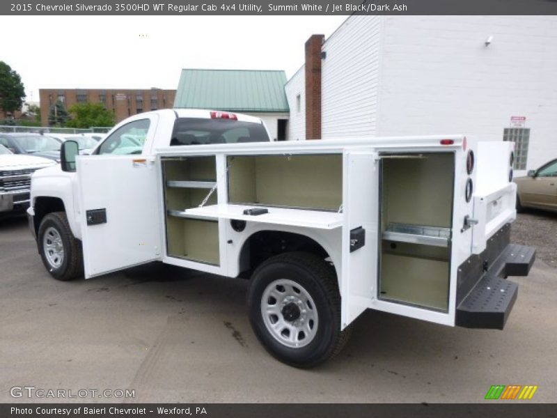 Summit White / Jet Black/Dark Ash 2015 Chevrolet Silverado 3500HD WT Regular Cab 4x4 Utility