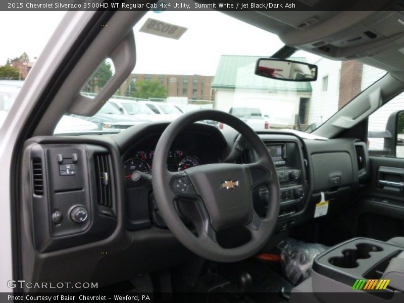 Summit White / Jet Black/Dark Ash 2015 Chevrolet Silverado 3500HD WT Regular Cab 4x4 Utility