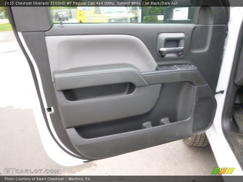 Summit White / Jet Black/Dark Ash 2015 Chevrolet Silverado 3500HD WT Regular Cab 4x4 Utility