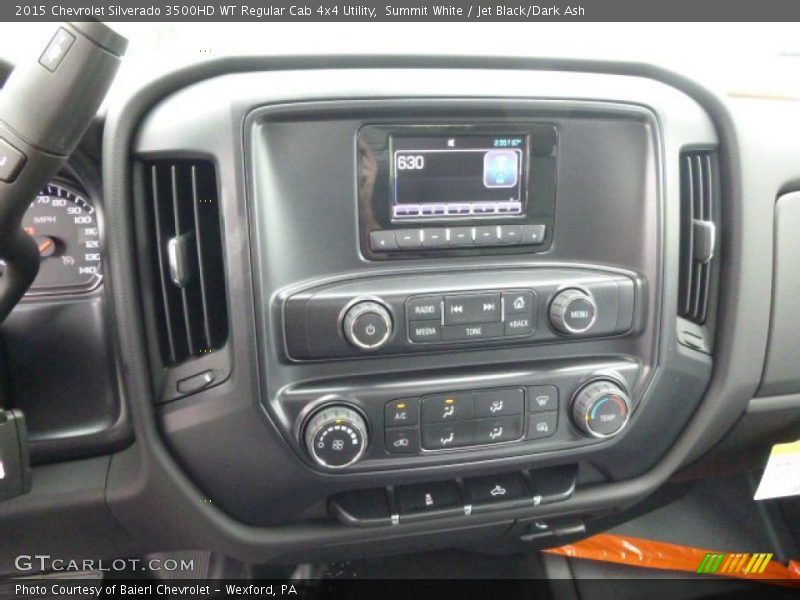 Summit White / Jet Black/Dark Ash 2015 Chevrolet Silverado 3500HD WT Regular Cab 4x4 Utility