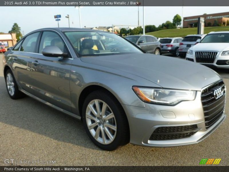 Quartz Gray Metallic / Black 2015 Audi A6 3.0 TDI Premium Plus quattro Sedan