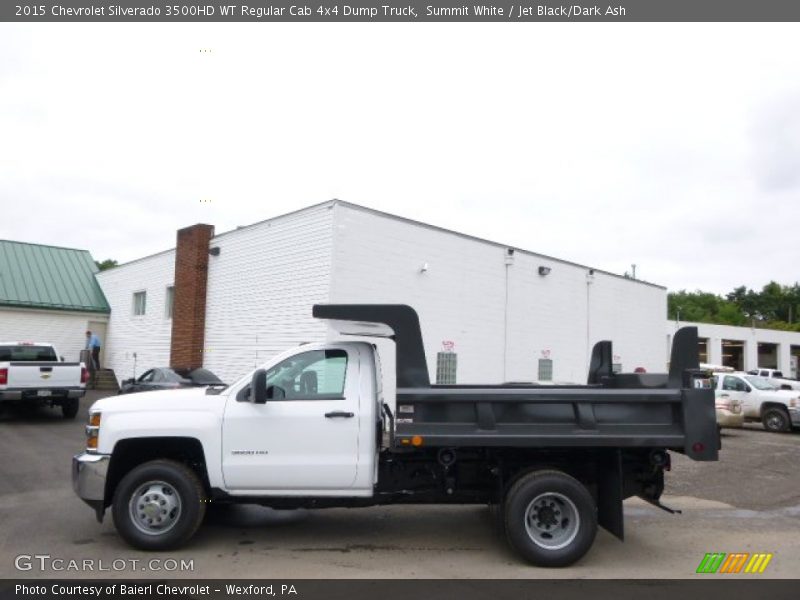 Summit White / Jet Black/Dark Ash 2015 Chevrolet Silverado 3500HD WT Regular Cab 4x4 Dump Truck