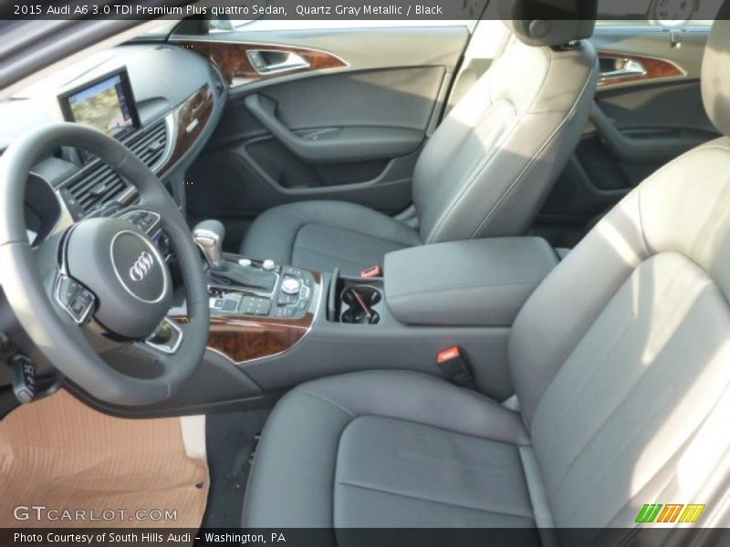 Quartz Gray Metallic / Black 2015 Audi A6 3.0 TDI Premium Plus quattro Sedan