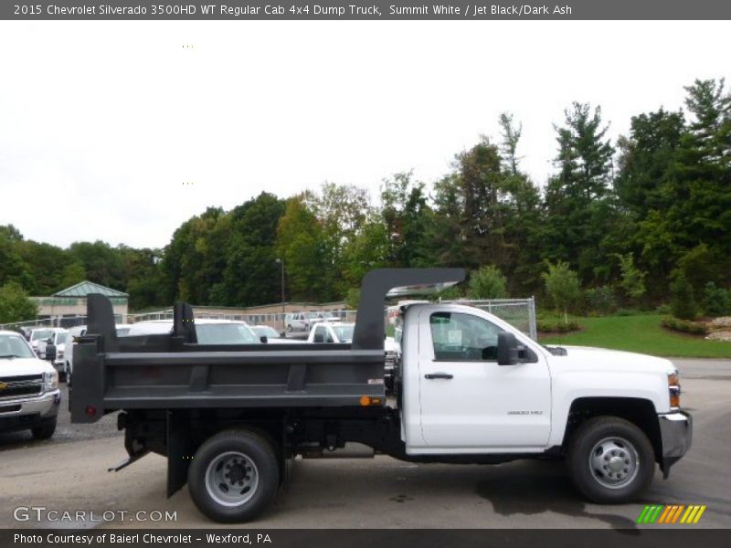 Summit White / Jet Black/Dark Ash 2015 Chevrolet Silverado 3500HD WT Regular Cab 4x4 Dump Truck