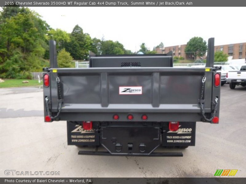 Summit White / Jet Black/Dark Ash 2015 Chevrolet Silverado 3500HD WT Regular Cab 4x4 Dump Truck