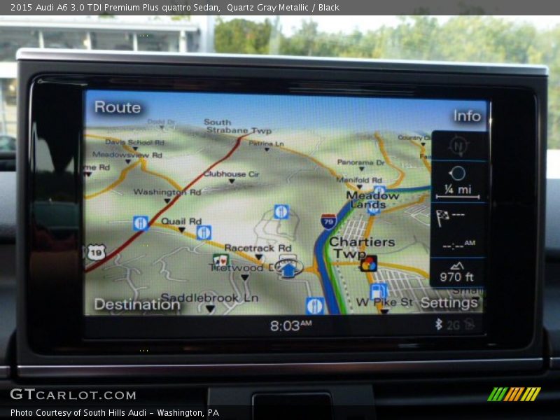 Quartz Gray Metallic / Black 2015 Audi A6 3.0 TDI Premium Plus quattro Sedan