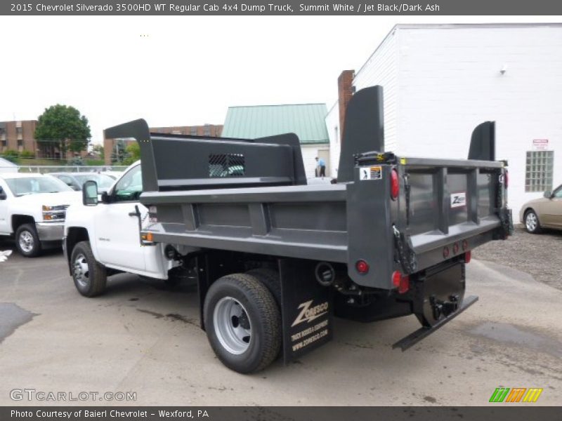 Summit White / Jet Black/Dark Ash 2015 Chevrolet Silverado 3500HD WT Regular Cab 4x4 Dump Truck