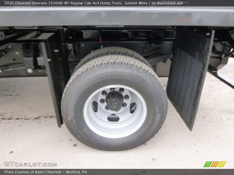 Summit White / Jet Black/Dark Ash 2015 Chevrolet Silverado 3500HD WT Regular Cab 4x4 Dump Truck
