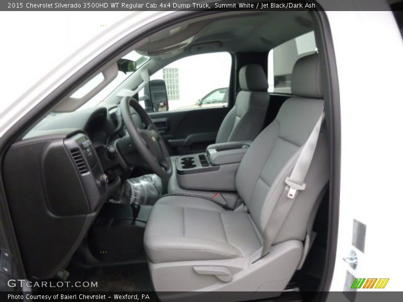 Summit White / Jet Black/Dark Ash 2015 Chevrolet Silverado 3500HD WT Regular Cab 4x4 Dump Truck