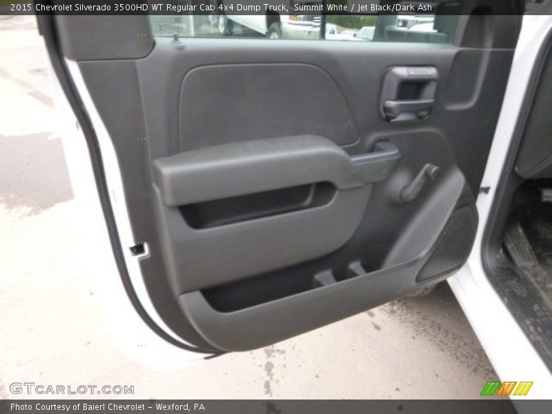 Summit White / Jet Black/Dark Ash 2015 Chevrolet Silverado 3500HD WT Regular Cab 4x4 Dump Truck