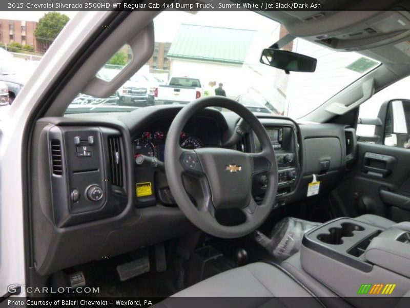 Jet Black/Dark Ash Interior - 2015 Silverado 3500HD WT Regular Cab 4x4 Dump Truck 