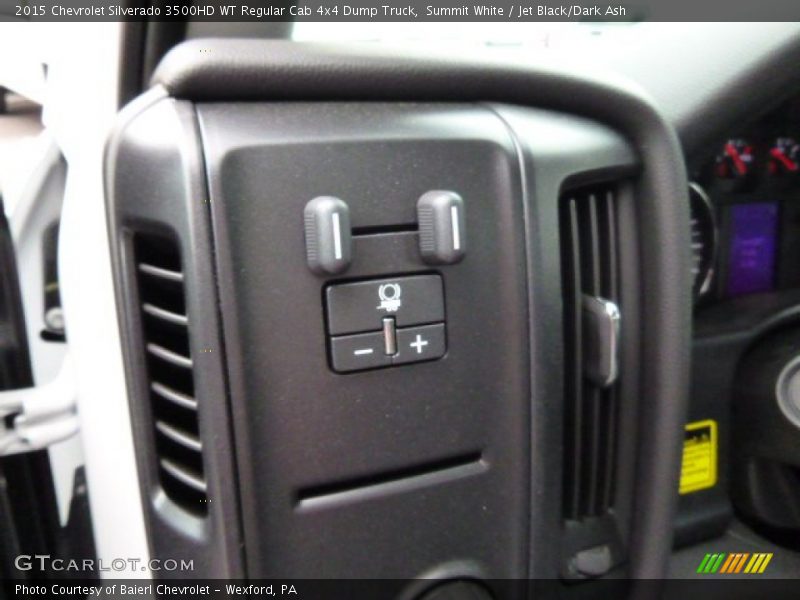 Summit White / Jet Black/Dark Ash 2015 Chevrolet Silverado 3500HD WT Regular Cab 4x4 Dump Truck