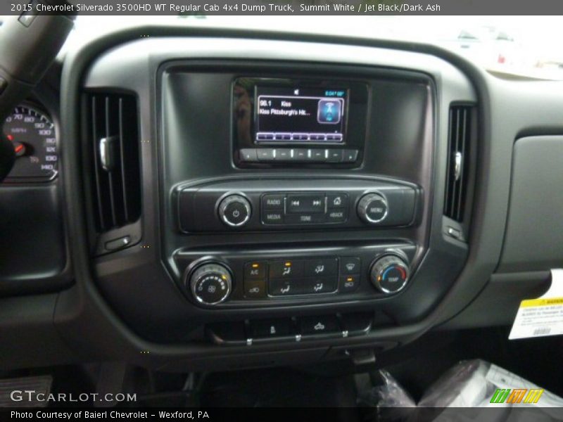 Summit White / Jet Black/Dark Ash 2015 Chevrolet Silverado 3500HD WT Regular Cab 4x4 Dump Truck