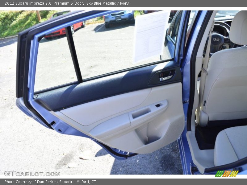 Sky Blue Metallic / Ivory 2012 Subaru Impreza 2.0i Premium 5 Door