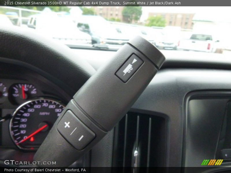 Summit White / Jet Black/Dark Ash 2015 Chevrolet Silverado 3500HD WT Regular Cab 4x4 Dump Truck