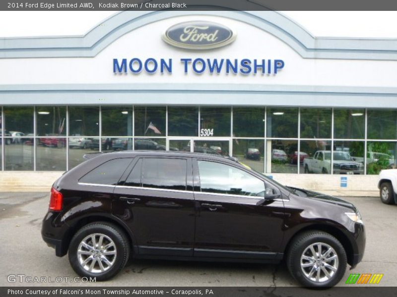 Kodiak Brown / Charcoal Black 2014 Ford Edge Limited AWD