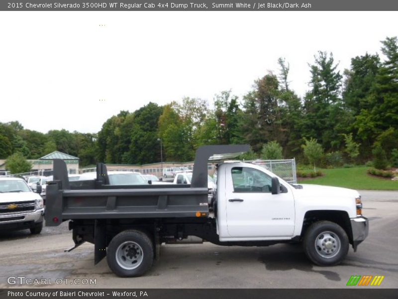 Summit White / Jet Black/Dark Ash 2015 Chevrolet Silverado 3500HD WT Regular Cab 4x4 Dump Truck
